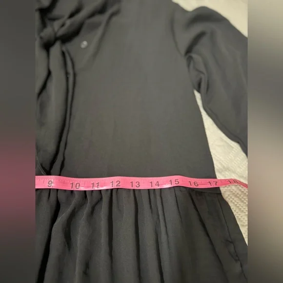Monki Black Long Sleeve Dress, light weigh , - Picture 10 of 10